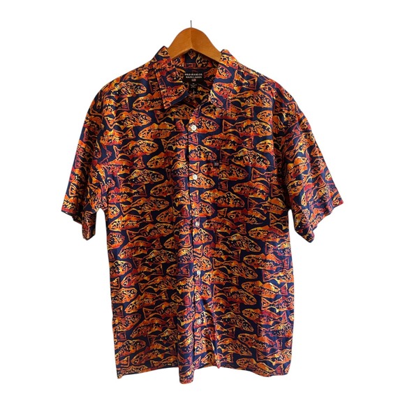 Polo Ralph Lauren Other - Ralph Lauren Loop Collar Camp Shirt Men's Medium Fish Print Polo Jeans NWT